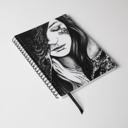 blok na motiv knihy Noční labuť