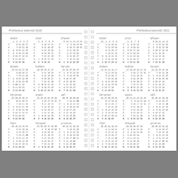 DANIELA: přehledová kalendária